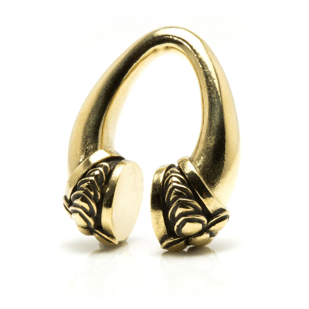 1x Hanging Brass Ear Weight - BRASSWEIGHT16