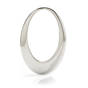 1x Steel Small Oval Shape Hoop Tunnel Jewellery