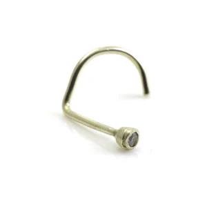 9ct Jewelled Nose Screw