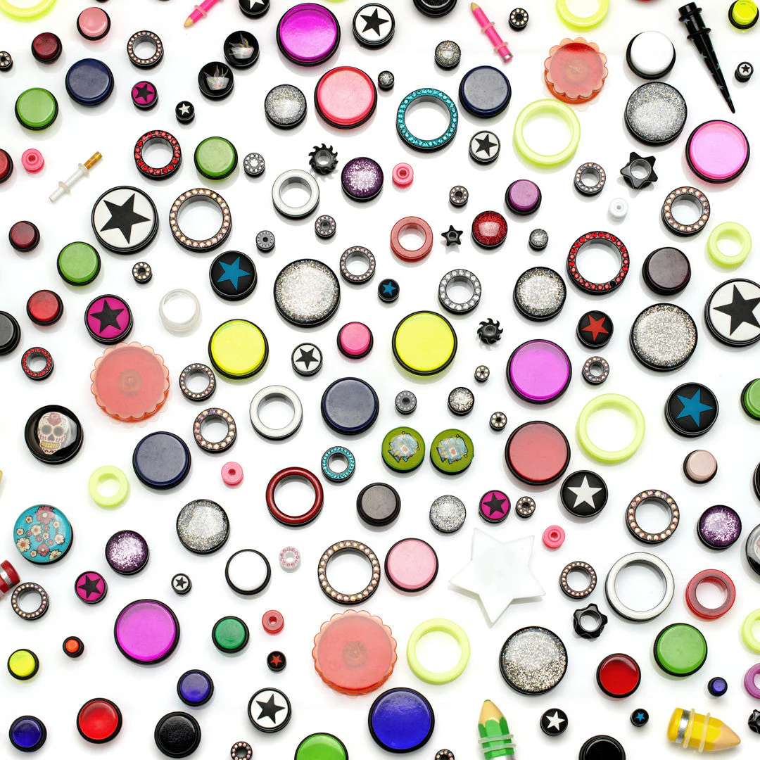 Acrylic Tunnels and Plugs 3.25kg approx
