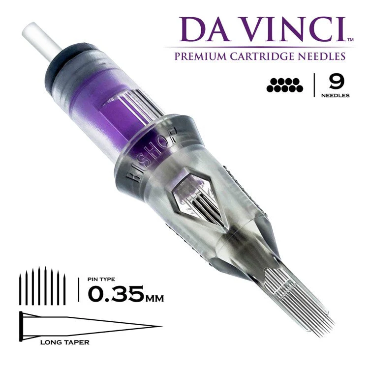 Bishop Cartridge Needles Da Vinci V2 - Curved Magnum - Bugpin - Long Taper - Image 2
