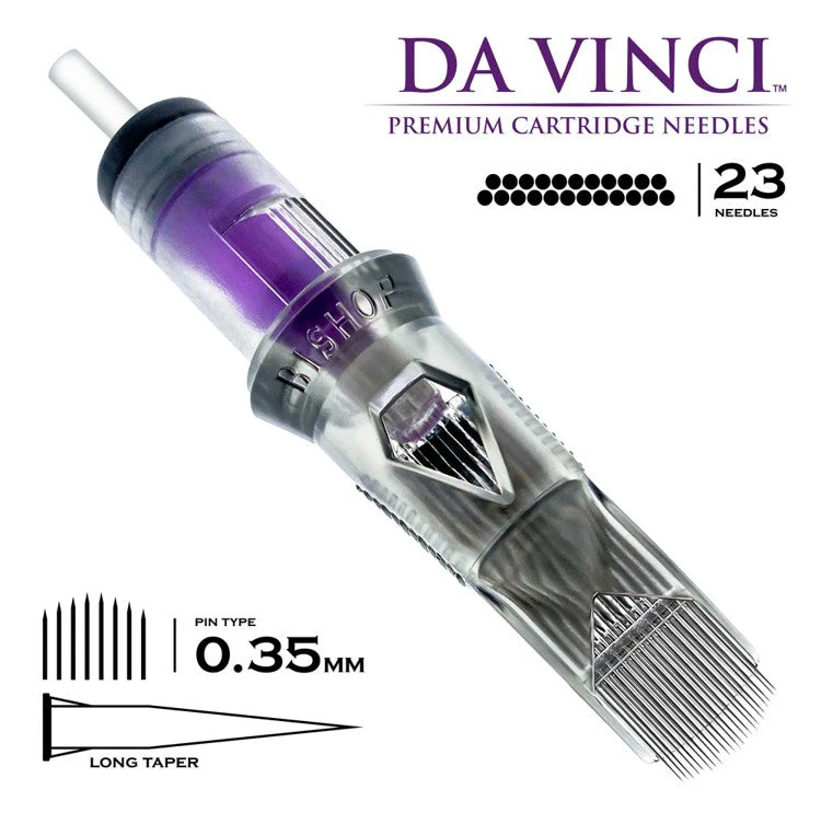 Bishop Cartridge Needles Da Vinci V2 - Curved Magnum - Bugpin - Long Taper - Image 5