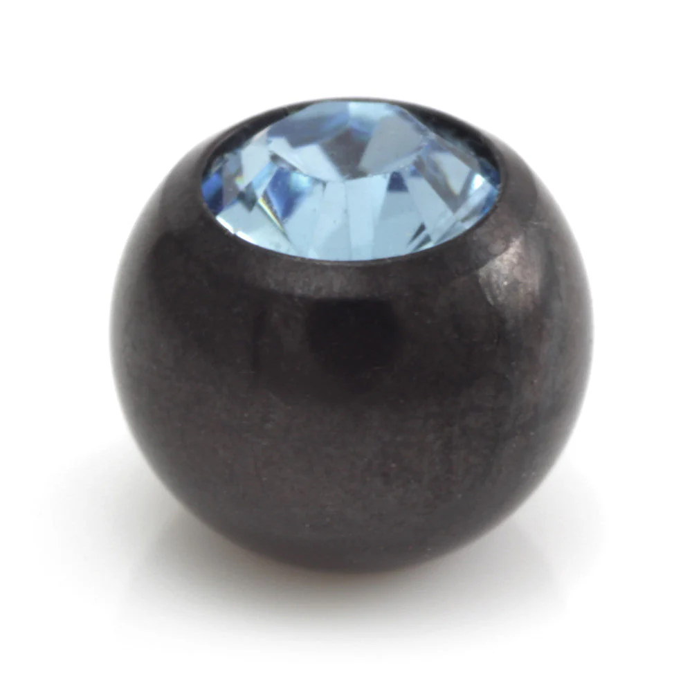Black Steel Gem Ball -1.2mm - Image 11