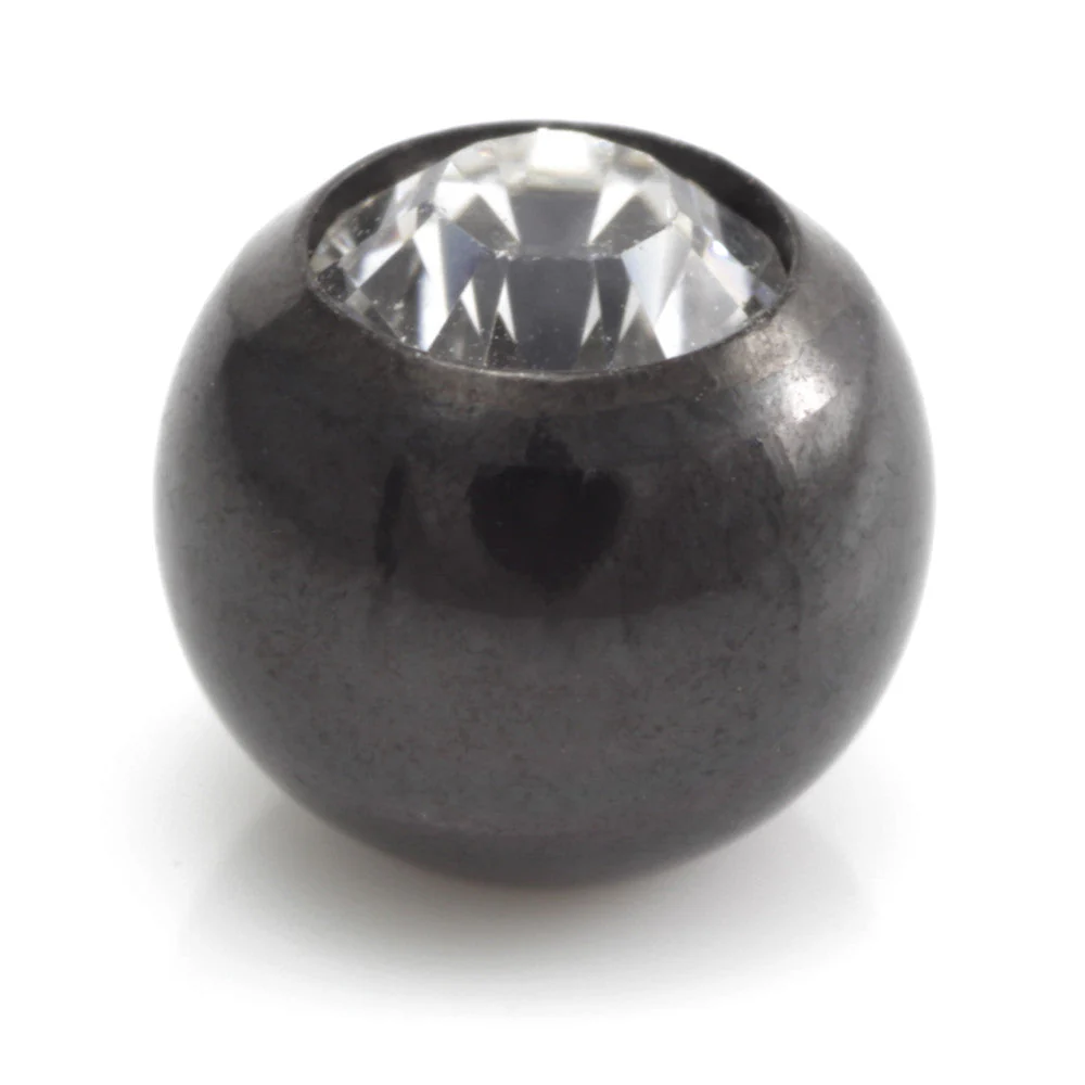 Evil Black Titanium External Thread Gem Ball - Image 9