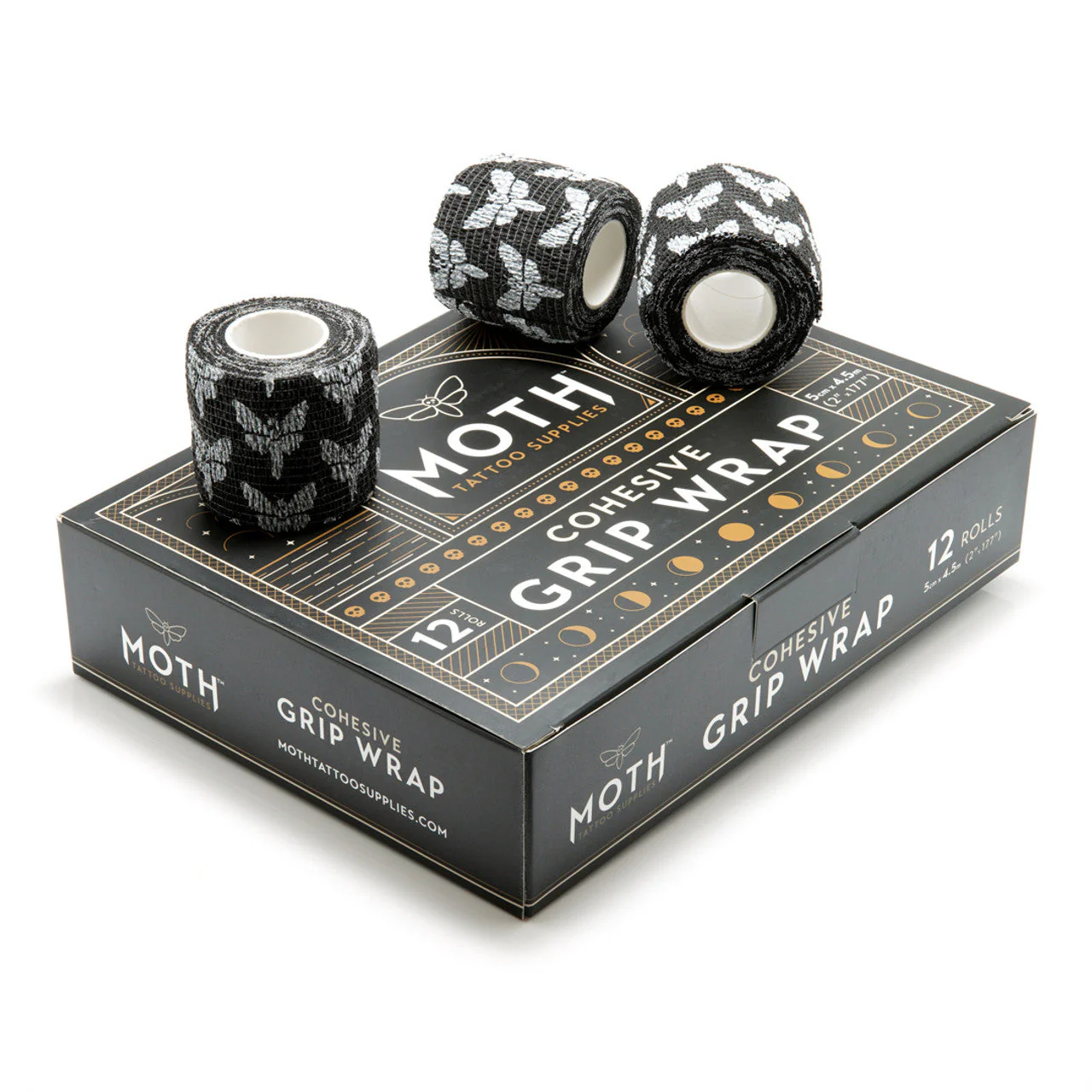 Moth Grip Wrap 2" - Box of 12 - Black or Pink
