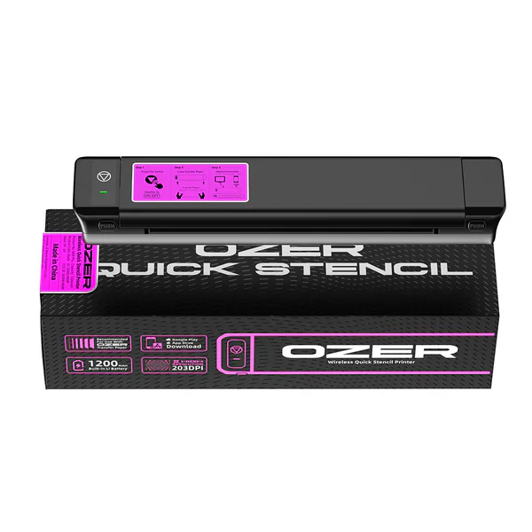 Ozer Quick Stencil Wireless Bluetooth Thermal Stencil Printer