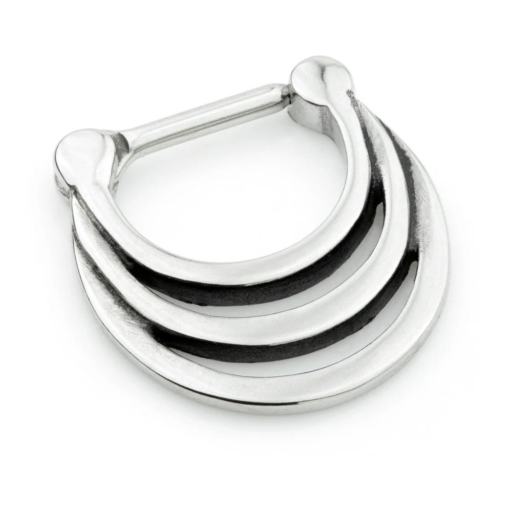 Steel Graduated Open Loop Septum Ring
