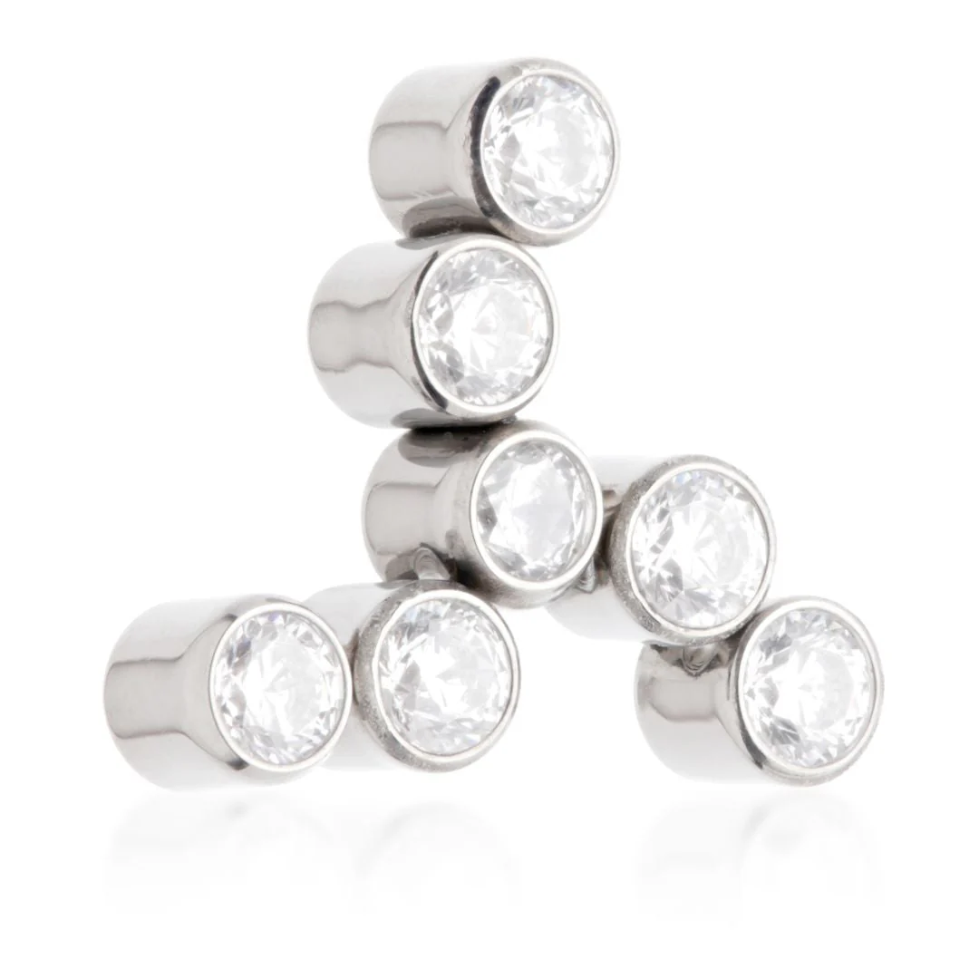 Ti Internal Windmill Shaped Jewelled Bezel Set Attachment (1.6mm)