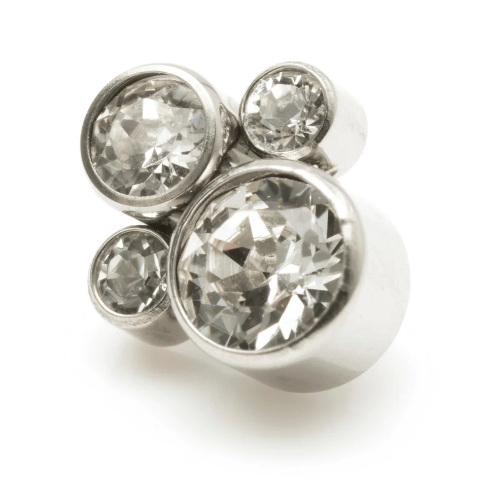 Titanium Internal Thread Quad Gems
