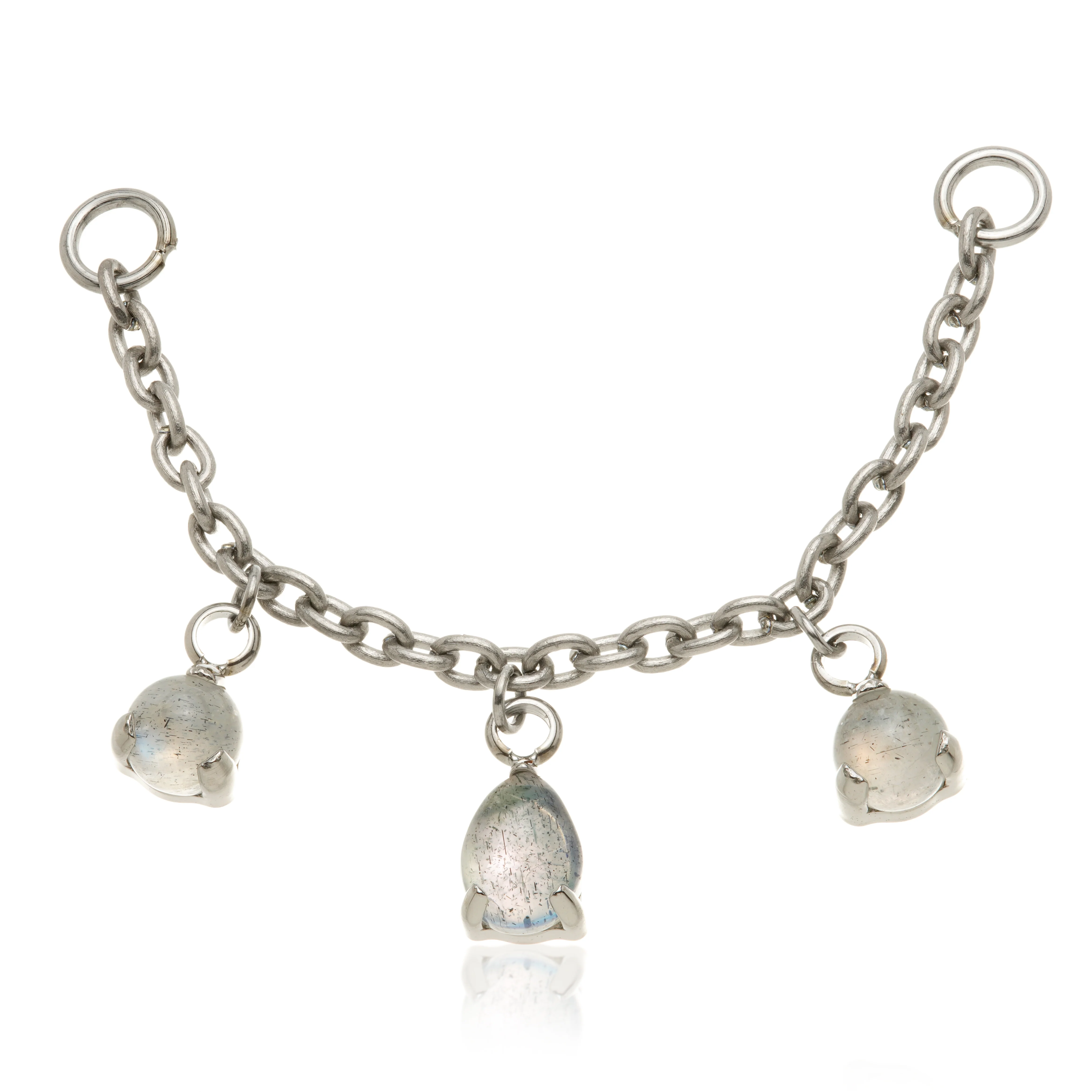Titanium Labradorite Multi Shape Chain Attachment