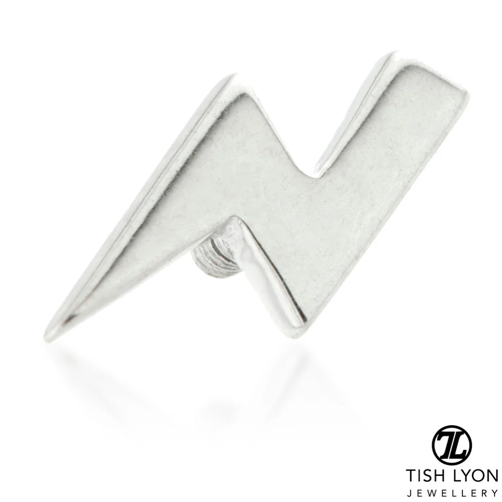 TL - 18ct Gold Lightning Bolt Internal Thread Attachment