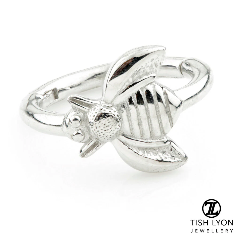 TL - Gold Bee Hinge Segment Ring