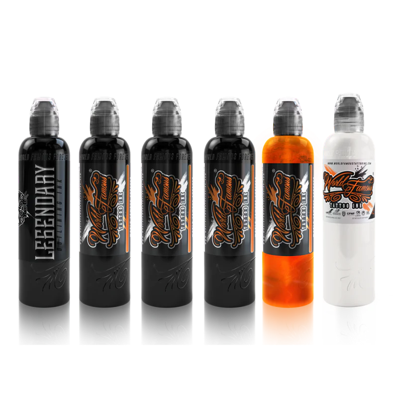 World Famous Ink Yarson's Dark Set - 6 x 4oz
